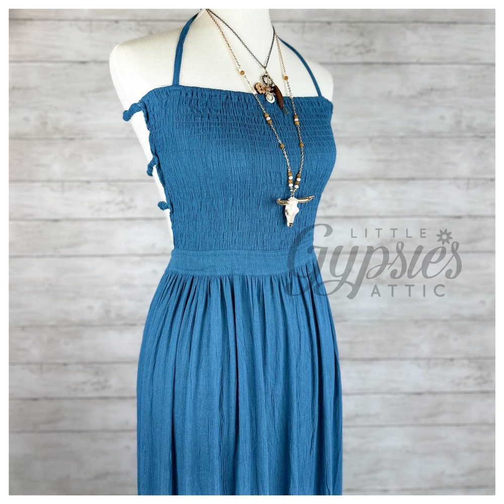 Handmade Tropical Resort Bohemian Maxi Dress - Picture 5 of 13